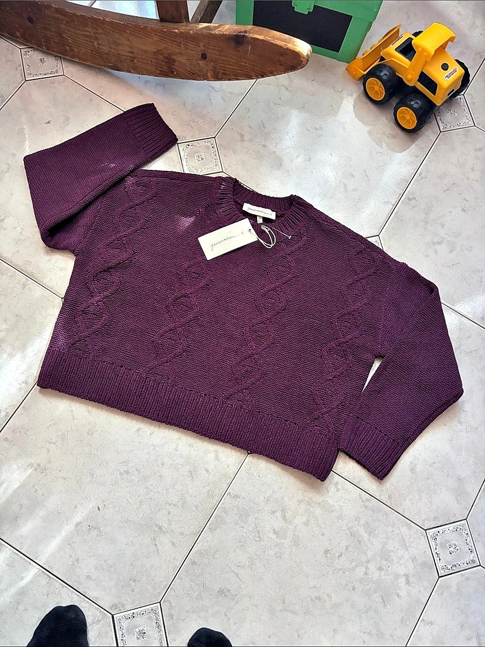 Purple Crewneck Sweater